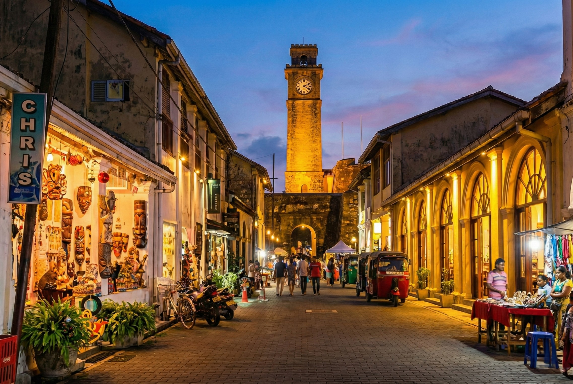 Clock Tower & Night Streets
